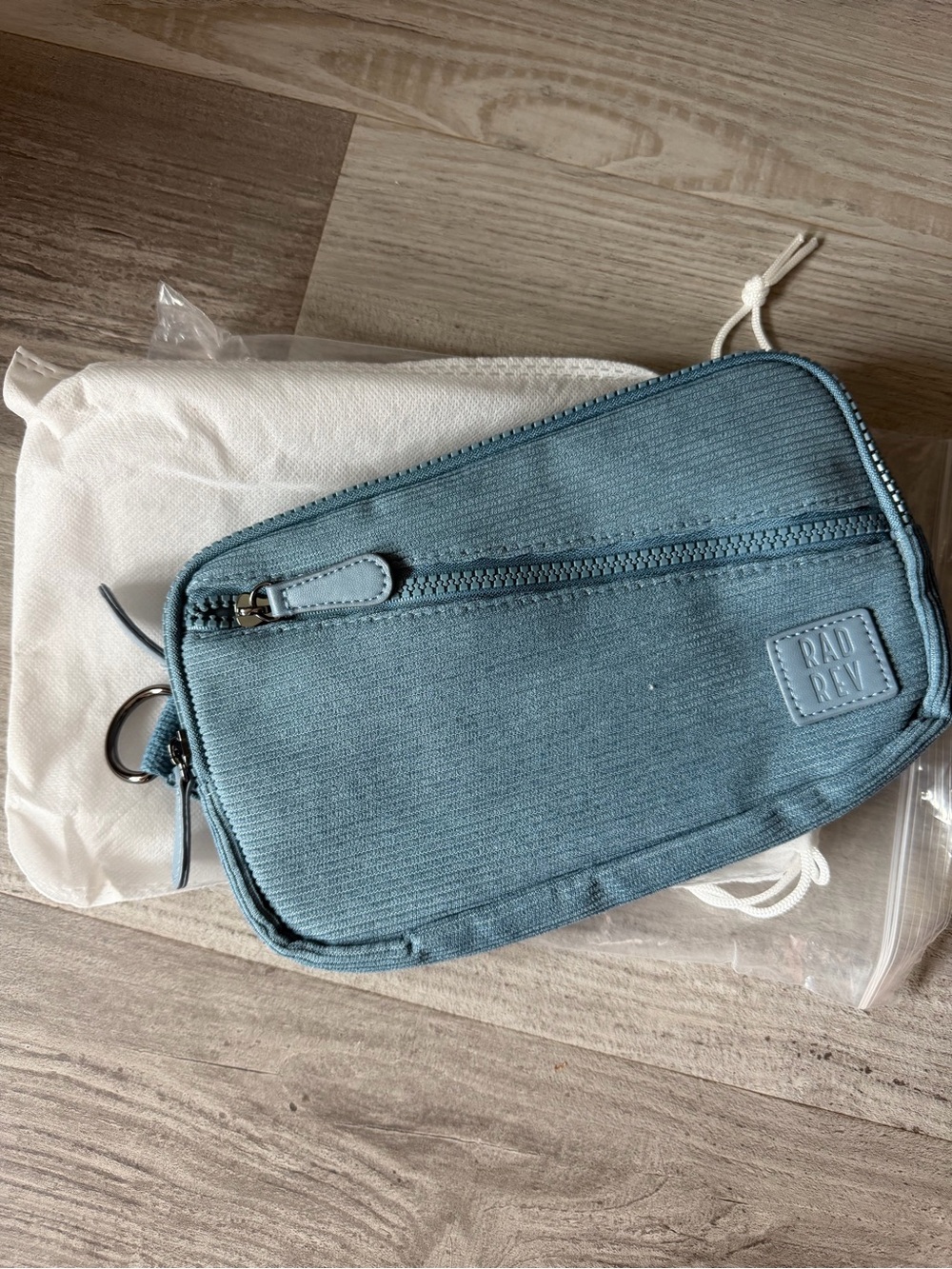 Slate Blue Corduroy Sling Wallet Brand: Rad Revolution